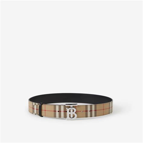 london check printed burberry belt|Burberry Men's London Check Reversible Belt .